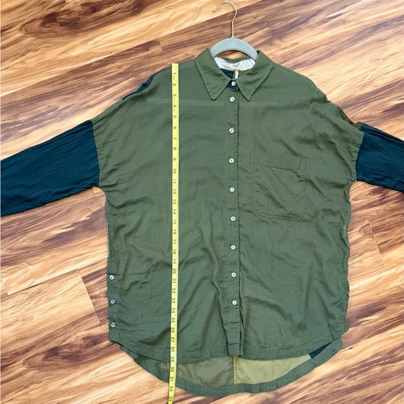 Free People Rainbow Rays Button-Down Shirt - Picture 6 of 7